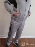 img 1 attached to Stylish And Comfortable Men'S Tracksuit With Full Zip Jacket - 2 Piece Sweatsuit Set By MoFiz review by Timothy Castillo