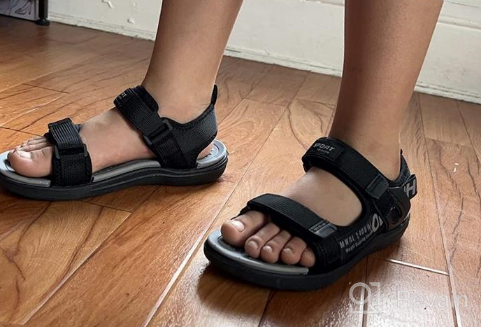 img 1 attached to 👟 Kulebear Summer Sports Sandals - Outdoor Boys' Shoes with Sandals review by Simon Connelly