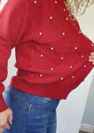 img 1 attached to Miessial Ribbed Knit Pullover Sweater With Pearl Accents - Women'S Crewneck Long Sleeve Fashion Jumper Top review by Terry Napoleon
