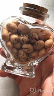 img 1 attached to 20-Piece Heart Shaped Glass Jars With Cork Lids - Perfect For Wedding Decorations, DIY Projects & Party Favors! review by Cody Mckechnie