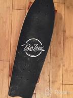 img 1 attached to BELEEV Cruiser Skateboards For Beginners, 27 Inch Complete Skateboard For Kids Teens Adults, 7 Layer Canadian Maple Double Kick Deck Concave Trick Skateboard With All-In-One Skate T-Tool review by Bob Trapp