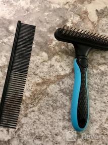 img 7 attached to 2-In-1 Pet Grooming Tools - Dog Rake For Tangle And Knot Removal, Cat Comb For Loose Undercoat - Ideal For Long And Short Hair Breeds