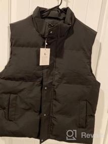 img 6 attached to Flygo Mens Puffer Vest Winter Padded Vests Lightweight Stand Collar Sleeveless Jacket Outerwear