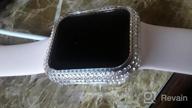 img 1 attached to Sparkling Silver Surace Apple Watch Case 40mm - Series 6/5/4/3/2/1 Bling Cover with 200+ Crystal Diamonds for 38mm-44mm Sizes review by Jose Pacyga