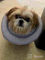 img 1 attached to Water-Resistant Soft Adjustable Protective Dog Neck Donut E-Collar For Small And Medium Dogs And Cats After Surgery - ARRR Comfy UFO Pet Recovery Collar Safe Alternative Cone (Navy, S) review by Josh Hamler