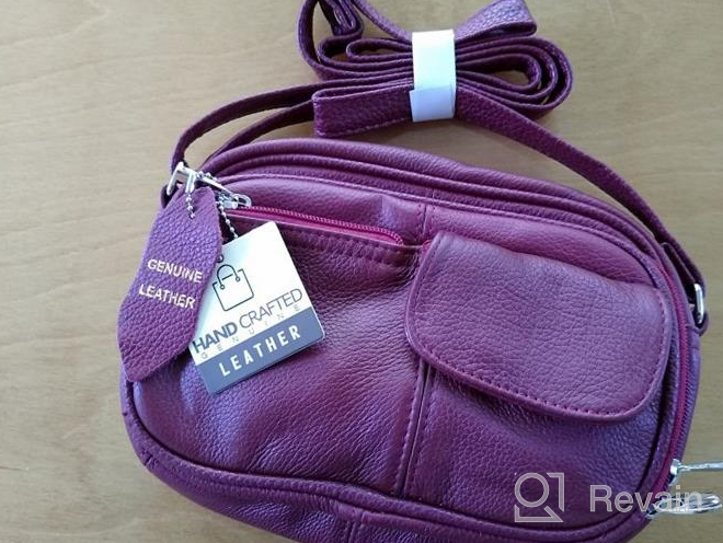 img 1 attached to Stylish And Organized: Women'S Small Crossbody Bag With Multiple Pockets And Cowhide Leather Material review by George Mack