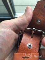 img 1 attached to Full Grain Leather Belt With Western Style Hand-Braiding - Casual And Versatile 1-1/2" (38Mm) Width - Assembled In The USA review by Shane Sanchez