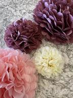 img 1 attached to 🎉 20-Piece Paper Pom Poms Party Kit by EpiqueOne - Tissue Pom Pom Decorations for Birthdays, Bridal Showers, and Baby Showers - Easy to Assemble and Install; White, Ivory, Peach, and Champagne review by Collin Jackson