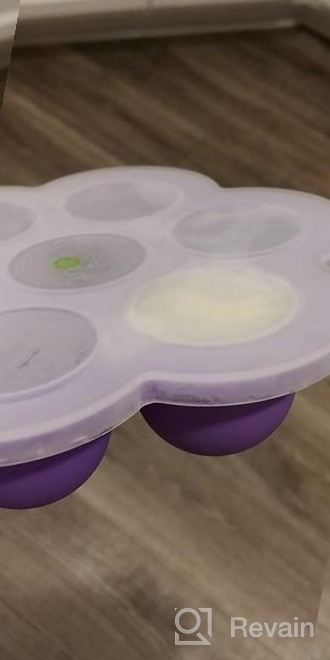 img 1 attached to WeeSprout Silicone Baby Food Freezer Tray With Clip-On Lid Perfect Storage Container For Homemade Baby Food, Vegetable & Fruit Purees, And Breast Milk review by Julia Cano