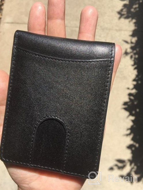 img 1 attached to Premium Leather Wallet with Pocket Billfold and RFID Blocking – Essential Men's Accessory review by Jason Clemons