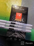 img 1 attached to Enhance Your Artistic Skills With ARTEZA'S White Gel Pen Set - 12 Pens With 0.6Mm, 0.8Mm, And 1.00 Mm Nibs For Writing, Drawing And Sketching review by Robert Hayes