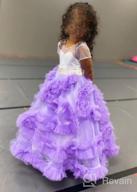 img 1 attached to Carat Girls' Clothing: Stunning V-Back Tulle Gowns review by Jabari Campbell