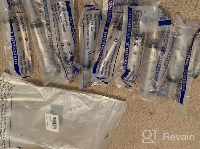 img 1 attached to 10-Pack 20 ML Plastic Syringe Set For Measuring And Applying Epoxy Resin, Glue, Oil Or Animal Feeding - No Needle Required review by Brandon Teitel