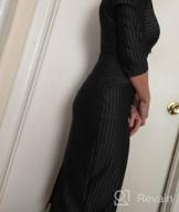 img 1 attached to VFSHOW Womens Crew Neck Buttons Slim Work Business Office Bodycon Pencil Dress review by Rhonda Babson