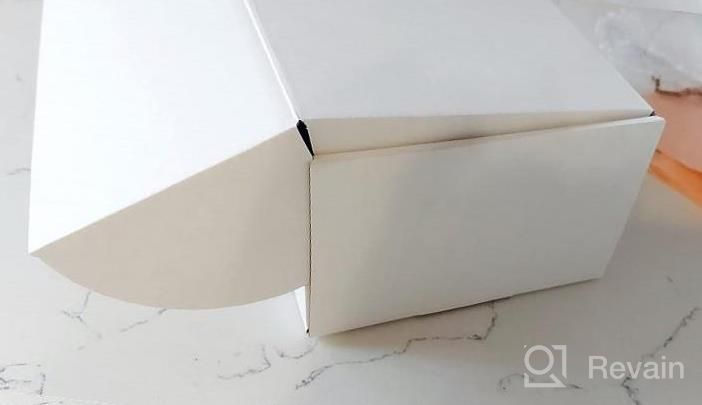 img 1 attached to HORLIMER 12X9X3 Inches Shipping Boxes Set Of 20, White Corrugated Cardboard Box Literature Mailer review by Randi Hernandez