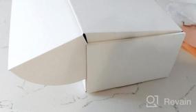 img 6 attached to HORLIMER 12X9X3 Inches Shipping Boxes Set Of 20, White Corrugated Cardboard Box Literature Mailer