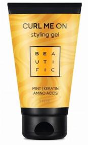 img 4 attached to Curl Me On styling gel for curly hair, medium hold, for volume and elasticity of curls