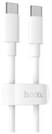 cable hoco x51 high-power type-c-type-c, 2 m, white logo