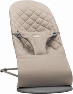 👶 cotton comfort and classic quilt: babybjorn bliss in sand grey – a must-have for every baby logo