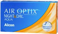 contact lenses alcon air optix night & day aqua, 3 pcs., r 8.6, d -2.75 logo
