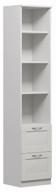 bookcase swedish standard sirius, material: chipboard, wxdxh: 39.2x34.8x190 cm, white logo