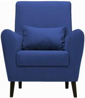 armchair liberty soft for rest material: velor zara blue49 logo