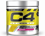 cellucor c4 original icy blue razz pre-workout 195g can logo