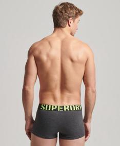 img 4 attached to Нижнее белье Superdry TRUNK DUAL LOGO DOUBLE PACK, Пол Мужской, Цвет Charcoal/Grey Fluro, Размер M