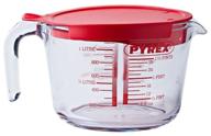 pyrex мерный кувшин 264p000/7046, 1000 мл, 2 предмета, красный логотип