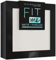maybelline new york fit me powder compact matte concealing pores 90 transparent логотип