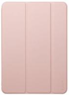 case book / stand ipad air 4 (2020) 10.9", eco leather, soft touch, pink logo