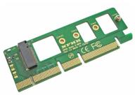 адаптер gsmin kp11 pci-e x4 x8 x16 на ngff m.2 nvme ahci ssd для xp941,sm951,pm951,a110 (черный) логотип