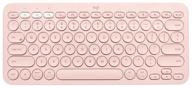logitech k380 multi-device wireless keyboard pink, english logo