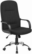 computer chair riva rch 9309-1j for executive, upholstery: textile, color: black logo
