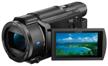 sony fdr-ax53 black camcorder: high-quality recording and stunning clarity logo