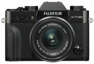 fujifilm camera x-t30 kit 15-45mm f/3.5-5.6 ois pz, black logo