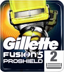 img 4 attached to Gillette Fusion5 ProShield replacement cassettes, 2 pcs.