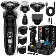 manecode maverick electric shaver for men with floating 8 technology and charging station - trimmer kit for beard and nose trimmer with set nozzles logo