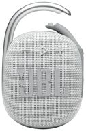 portable acoustics jbl clip 4, 5w, white logo