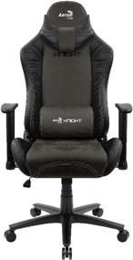 img 4 attached to Computer chair AeroCool Knight gaming, upholstery: imitation leather/textile, color: Iron Black