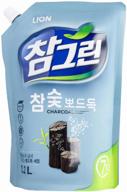 lion chamgreen charcoal dishwashing liquid refill, 1.2l/1.2kg – improved for seo logo