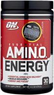 amino acid complex optimum nutrition essential amino energy, fruits, 270 gr. logo