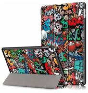 tablet case for apple ipad 9 10.2 (2021) / ipad 8/7 10.2 (2020/2019), with a beautiful pattern, durable plastic (graffiti) logo