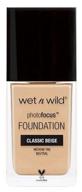 wet n wild photo focus foundation, 30 ml, classic beige logo