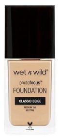 img 4 attached to Wet n Wild Photo Focus Foundation, 30 ml, classic beige