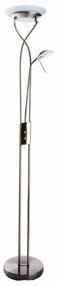 img 4 attached to 💡 Arte Lamp Duetto A4399PN-2AB Floor Lamp, 230W R7s, Bronze Armature and Shade