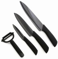 🔪 cutting-edge xiaomi nano ceramic set: 3 knives and peeler for ultimate precision логотип