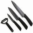 🔪 cutting-edge xiaomi nano ceramic set: 3 knives and peeler for ultimate precision logo