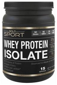 img 4 attached to Протеин California Gold Nutrition Whey Protein Isolate, 454 гр., натуральный