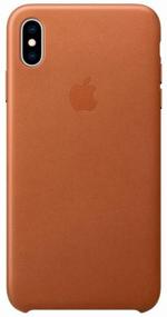 img 3 attached to Apple Leather Case for iPhone XS Max, Golden Brown